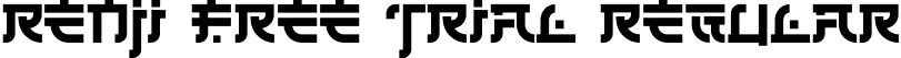 Renji Free Trial Regular font - Renji Free Trial.ttf