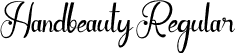 Handbeauty Regular font - Handbeauty.otf