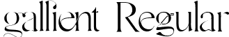 Gallient Regular font - Gallient.ttf