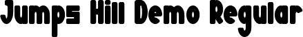 Jumps Hill Demo Regular font - JumpsHillDemoRegular.ttf