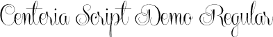 Centeria Script Demo Regular font - CenteriaScriptDemo.otf