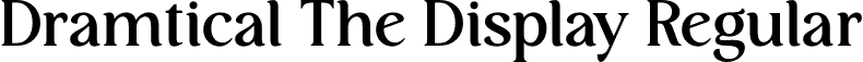 Dramtical The Display Regular font - Dramatical The Display.otf