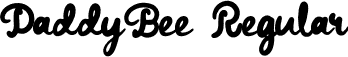 DaddyBee Regular font - DaddyBee.otf