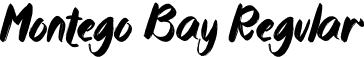 Montego Bay Regular font - MontegoBay.otf