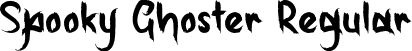 Spooky Ghoster Regular font - Spooky Ghoster.otf