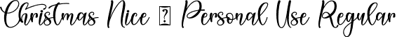 Christmas Nice - Personal Use Regular font - ChristmasNiceDemo.otf