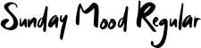 Sunday Mood Regular font - Sunday Mood.ttf