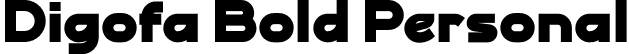 Digofa Bold Personal font - Digofa-BoldPersonal.otf