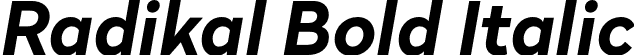 Radikal Bold Italic font - Nootype - Radikal Bold Italic.otf