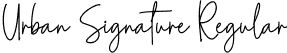 Urban Signature Regular font - UrbanSignature.otf