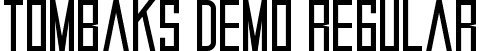 Tombaks Demo Regular font - TombaksDemoRegular.ttf