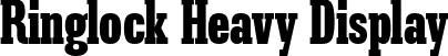 Ringlock Heavy Display font - Ringlock.ttf