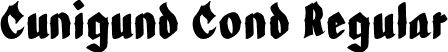 Cunigund Cond Regular font - Cunigund Condensed.otf