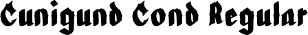 Cunigund Cond Regular font - Cunigund Condensed.ttf