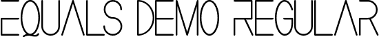 Equals Demo Regular font - EqualsDemoRegular.ttf