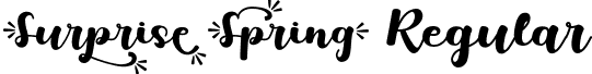 Surprise Spring Regular font - SurpriseSpring.ttf