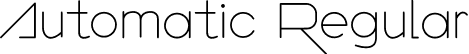 Automatic Regular font - Automatic.otf