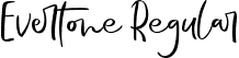 Evertone Regular font - Evertone.ttf