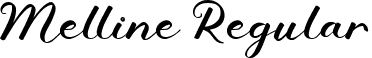 Melline Regular font - Melline.ttf