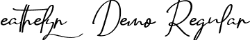 Eathelyn Demo Regular font - EathelynDemoRegular.ttf