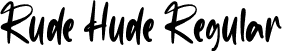 Rude Hude Regular font - Rude Hude.otf