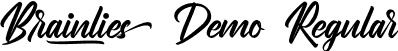 Brainlies Demo Regular font - BrainliesDemoRegular.ttf