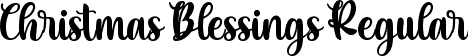 Christmas Blessings Regular font - Christmas Blessings.otf