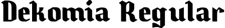 Dekomia Regular font - Dekomia-Regular.otf