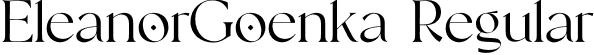 EleanorGoenka Regular font - eleanorgoenka.otf