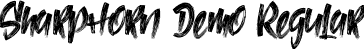 SharpHorn Demo Regular font - SharpHornDemoRegular.ttf