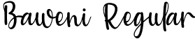 Baweni Regular font - Baweni.otf