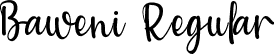 Baweni Regular font - Baweni.ttf