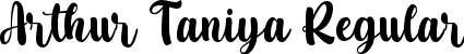 Arthur Taniya Regular font - ArthurTaniyaRegular.ttf