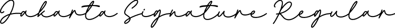 Jakarta Signature Regular font - Jakarta Signature.otf