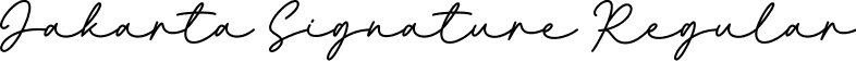 Jakarta Signature Regular font - Jakarta Signature.ttf