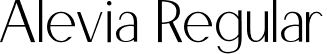 Alevia Regular font - Alevia Regular.otf