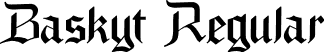 Baskyt Regular font - Baskyt.otf