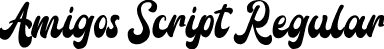 Amigos Script Regular font - AmigosScriptRegular.ttf