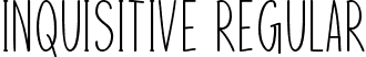 Inquisitive Regular font - Inquisitive.ttf