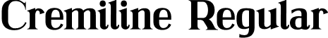 Cremiline Regular font - cremiline.otf