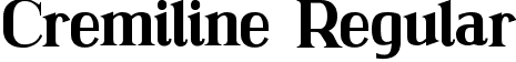 Cremiline Regular font - cremiline.ttf