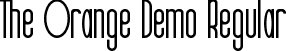 The Orange Demo Regular font - TheOrangeDemoRegular.ttf