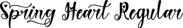 Spring Heart Regular font - Spring Heart otf.otf