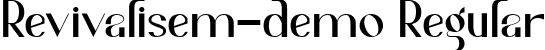 Revivalisem-demo Regular font - Revivalisem-demo-Regular.ttf