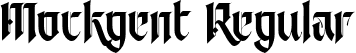 Mockgent Regular font - Mockgent.ttf