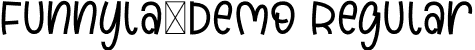 Funnyla-Demo Regular font - Funnyla-Demo.otf