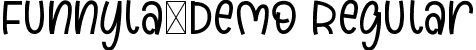 Funnyla-Demo Regular font - Funnyla-Demo.ttf