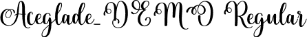 Aceglade_DEMO Regular font - Aceglade_DEMO.ttf