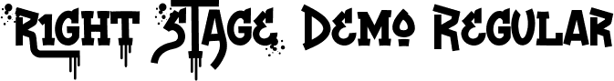 Right Stage Demo Regular font - RightStageDemoRegular.ttf