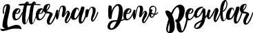 Letterman Demo Regular font - LettermanDemoRegular.ttf